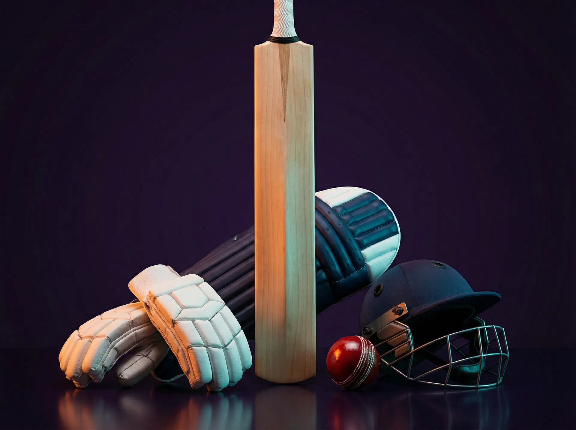 Cricket equipment collection